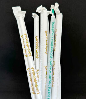 Frozen Kağıt Pipet (Kağıdına Tek Renk Baskılı)